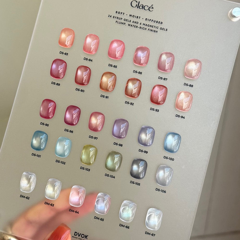 DVOK Glacé 30 Color Professional Gel Set Syrup 24 + Magnetic 6 [Fast Ship]