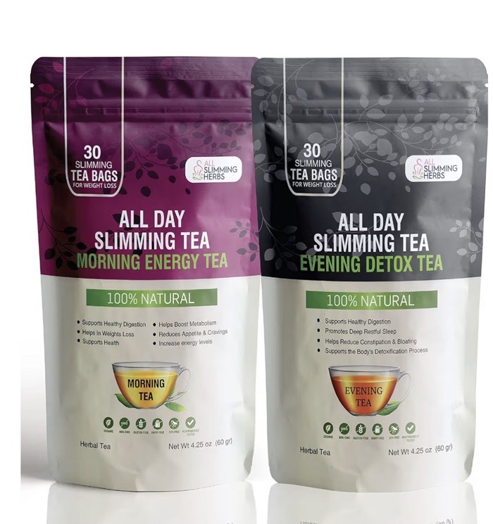 All Day Slimming Tea Weight Loss – All Natural 30 Days Detox Tea That Fla…