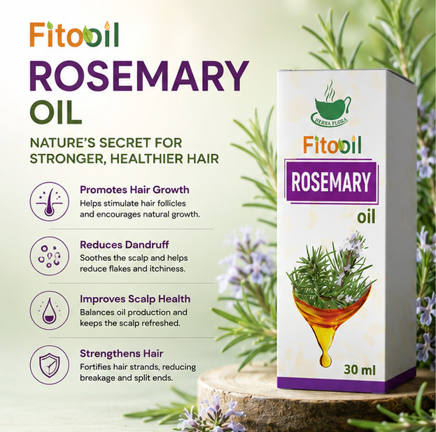 Pure Rosemary Oil 30ml | 100% Natural Ingestible & Hair Growth Essential Oil