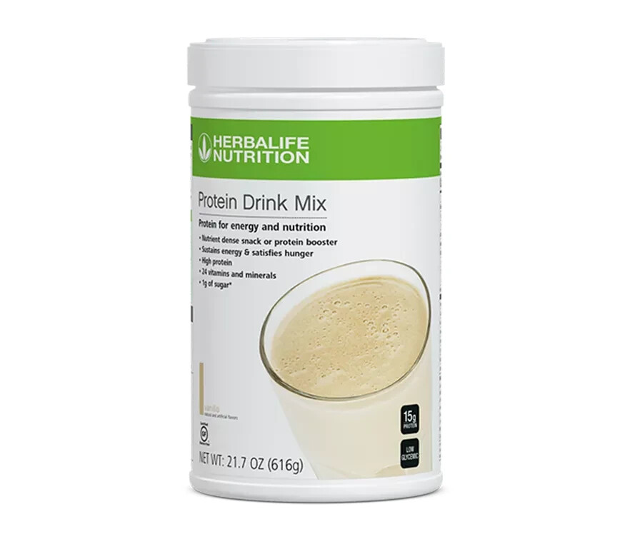 Herbalife Protein Drink Mix -Vanilla, 616g From USA