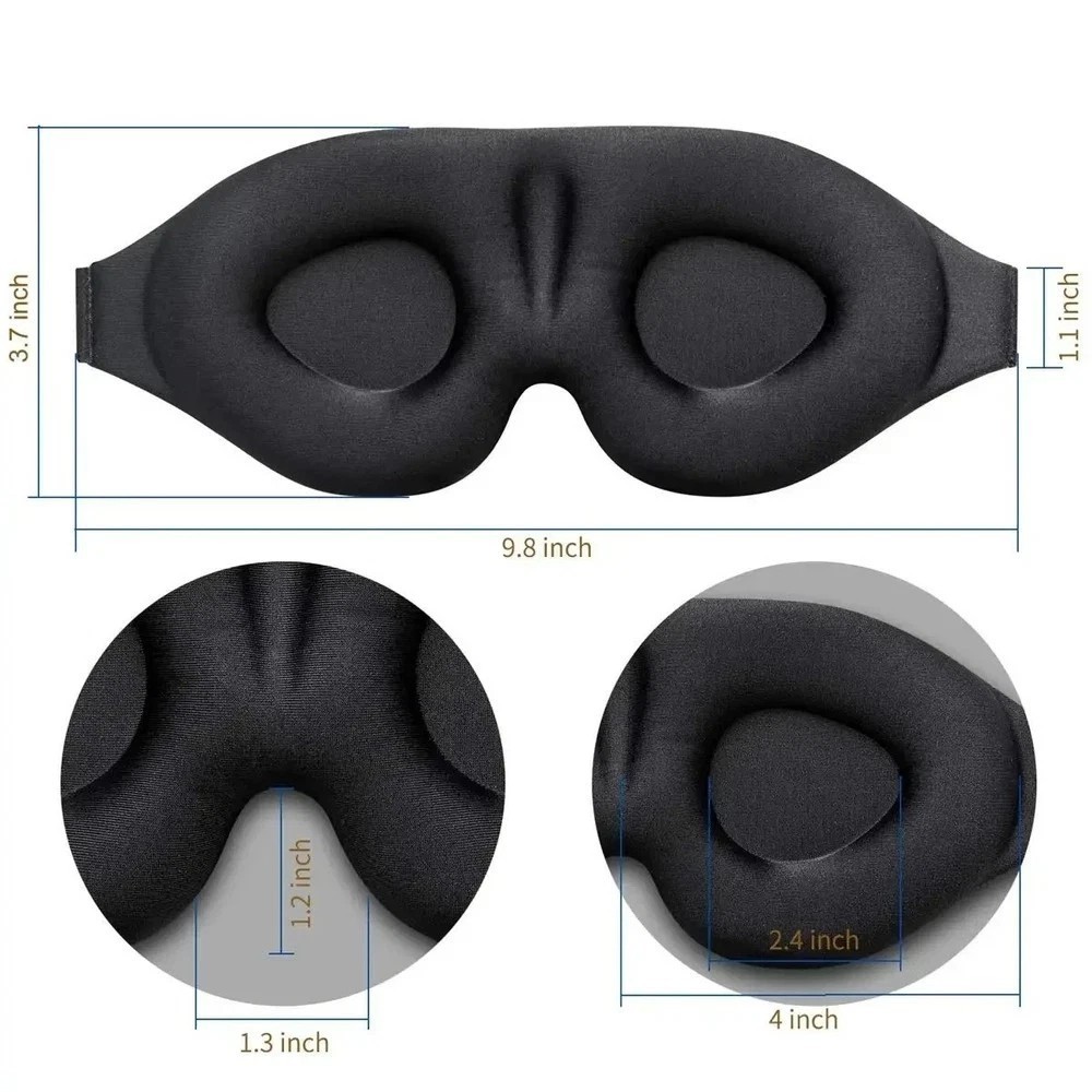 MZOO Luxury Sleep Eye Mask for Side Sleeper Men Women, Zero Eye Pressure 3D Mask