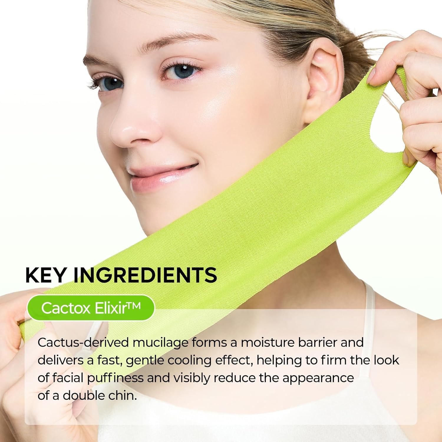CACTOX V-LIFTING MEWiNG BAND with Cactus Cooling Reduce Puffiness & Pore