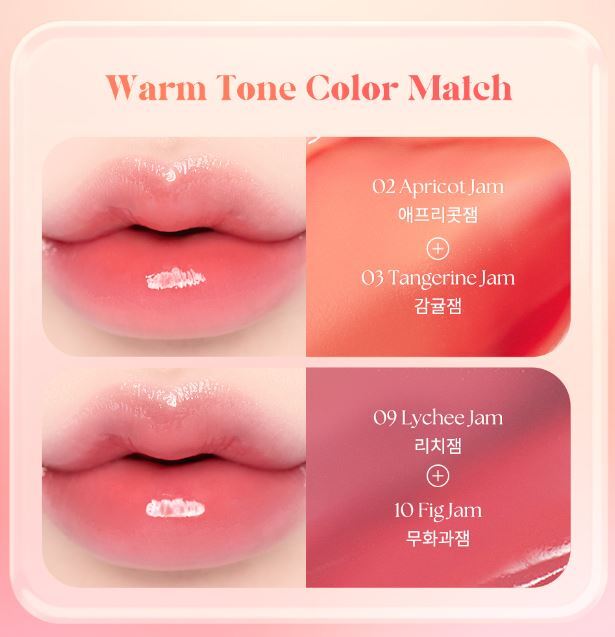 Dasique Fruity Lip Jam 4g 10Colors, 2023 S/S New, Gloss&Buildable Color