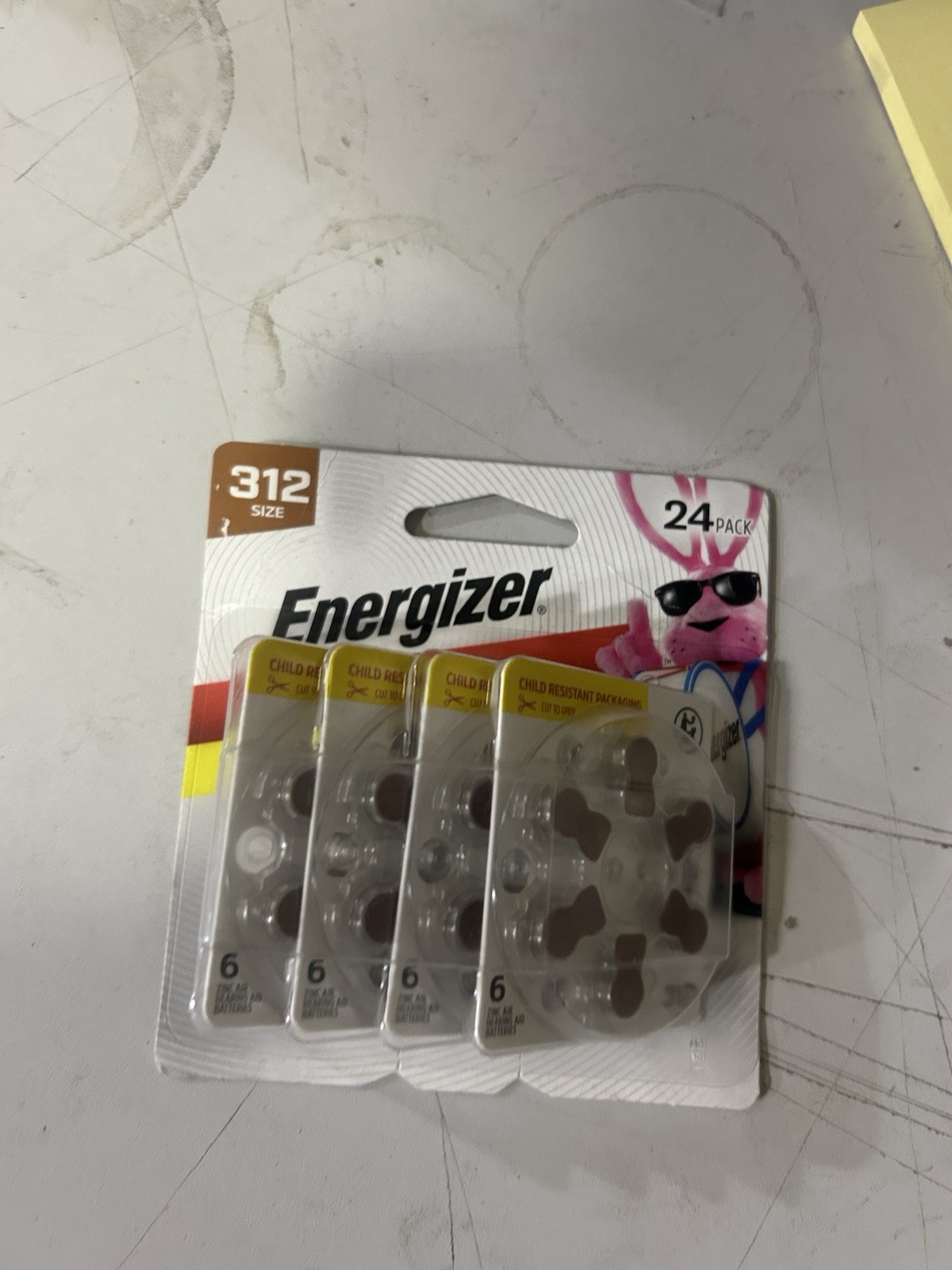 Energizer 24-Pack of Size 312 Batteries (Hearing Aid Batteries) Exp 06/28