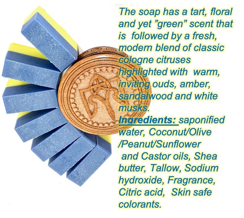 VK Ukrainian Flag Soap Support Ukraine Yellow and Blue Natural Handmade soap