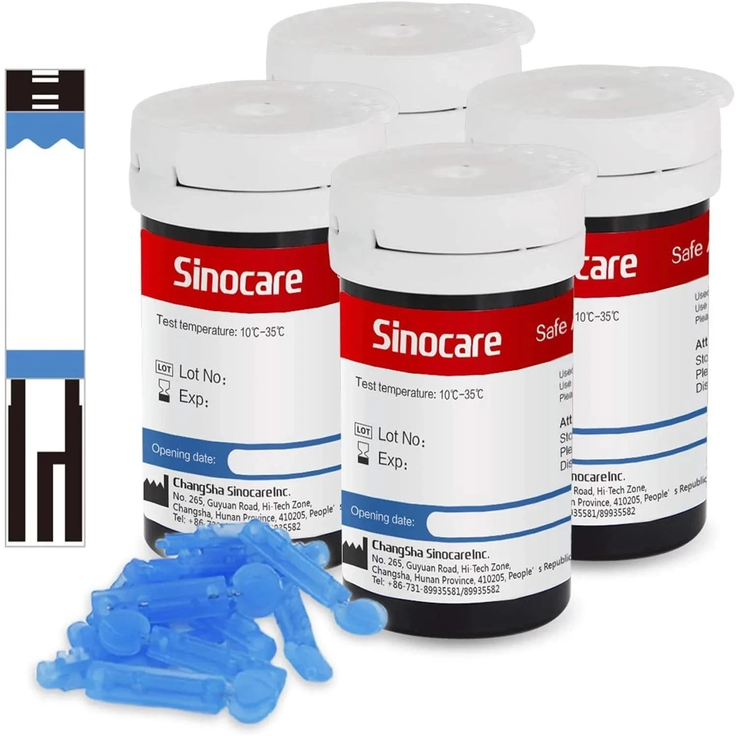 SINOCARE SAFE AQ Blood Glucose Test STRIPS | LONG EXPIRY | FREE SHIPPING