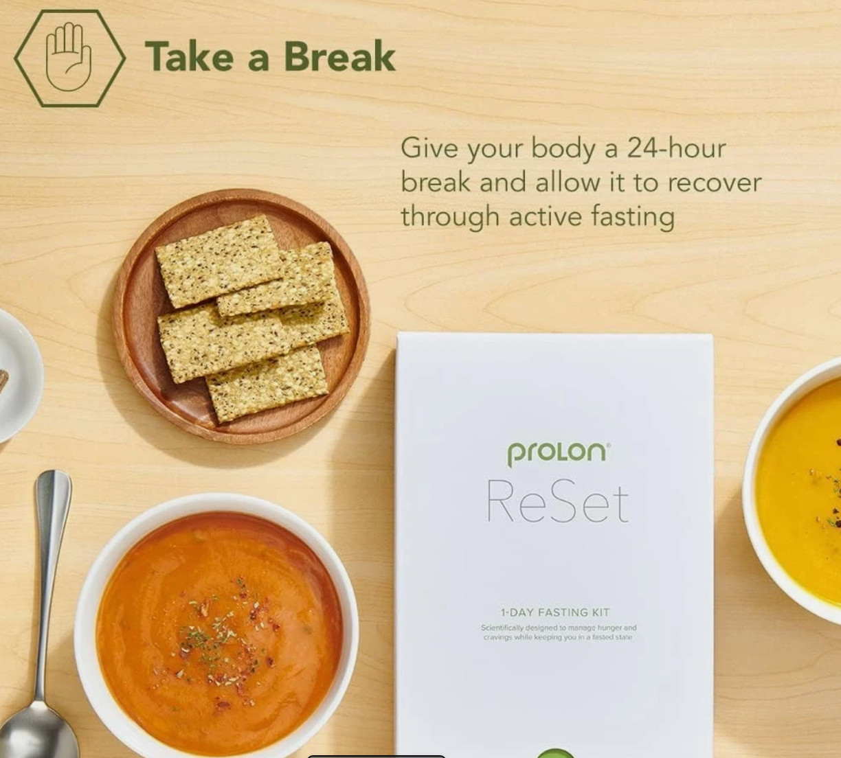 Prolon 1Day Reset Fasting Kit | Fast with Food! Includes Longevity Diet Book