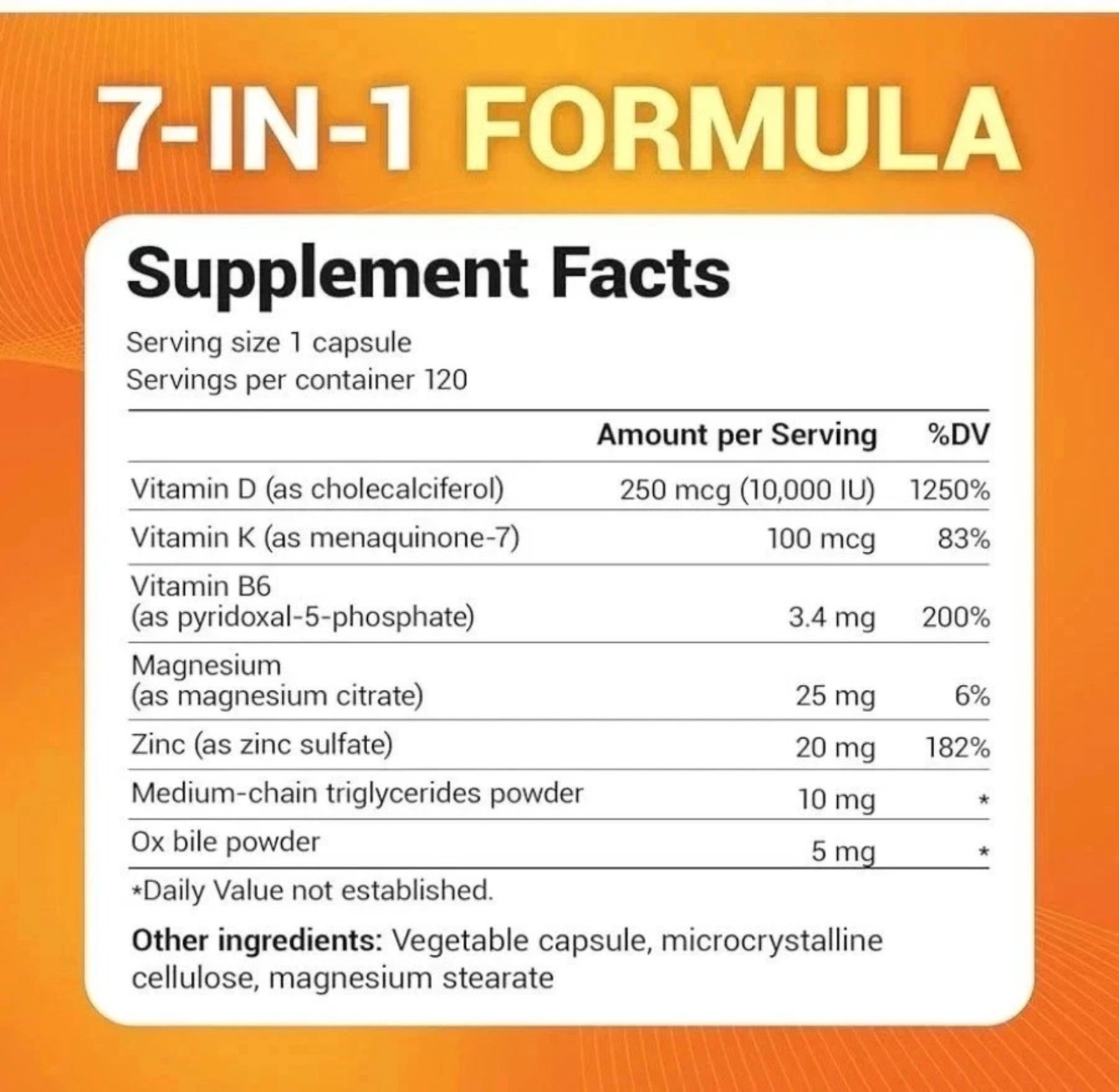 3- PackDr. Berg’s Nutritionals 100mg Vitamin D3 & K2 Supplement – 120 Capsules