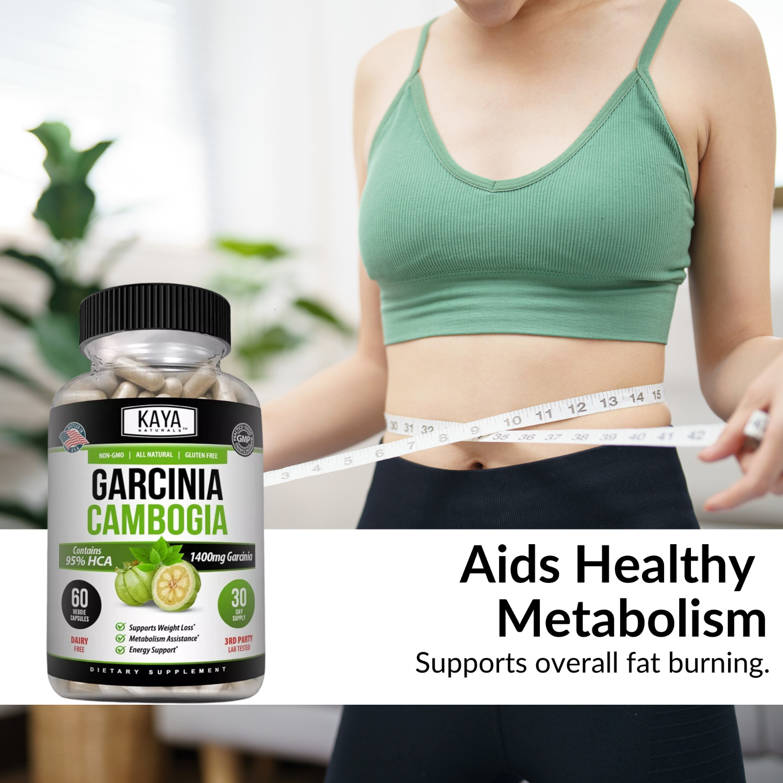Garcinia Cambogia Extract, Premium Fat Burning 95% HCA, Natural Weight Loss