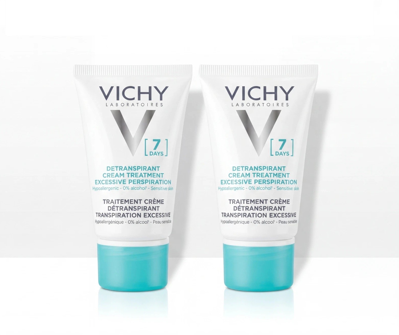 2 PACK Vichy Deodorant 7 Days Anti-Perspirant Treatment Cream 30ml