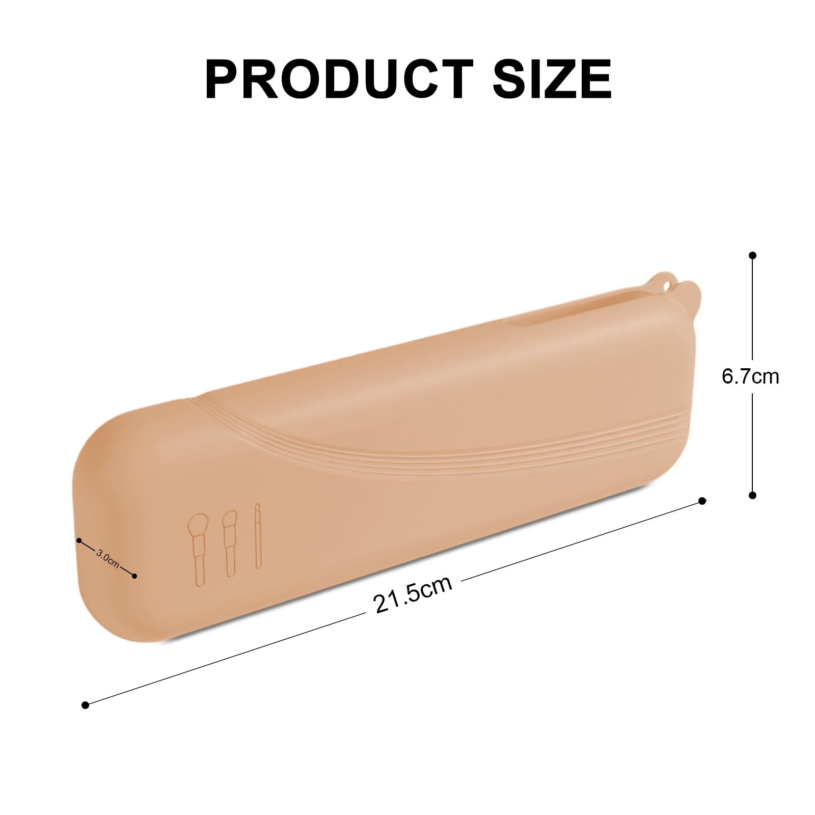 Silicone Makeup Brush Holder Dust-proof Soft Makeup Organizer