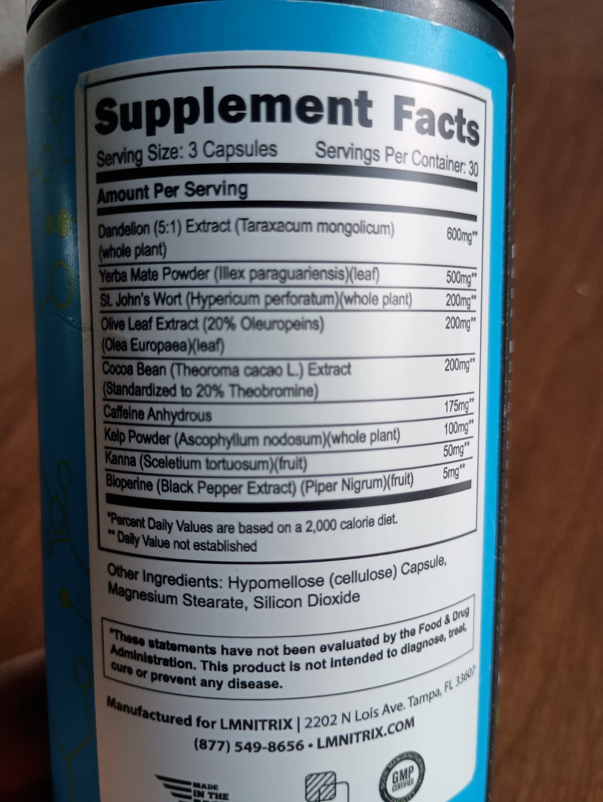 SLIMZ LMNITRIX Fat Burner Vitamins 90 Capsules EXP: 08/2026