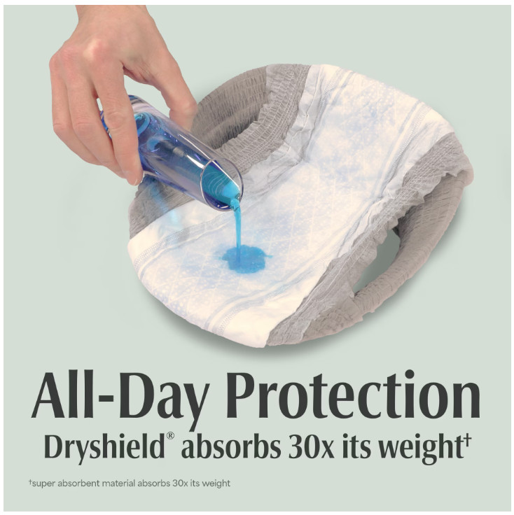 Depend Fresh Protection Incontinence Underwear for Men, Adult, L, 72 Count