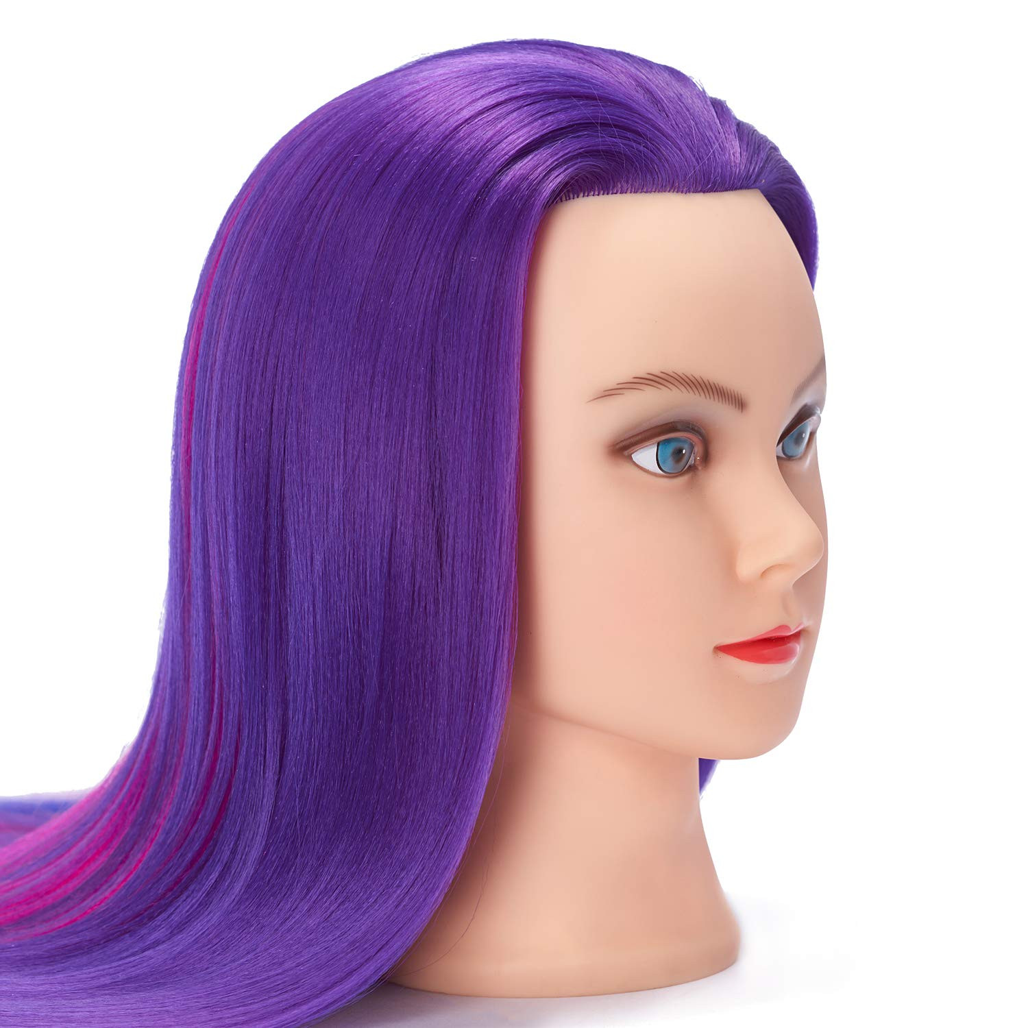 Mannequin Head 26″-28″ Super Long Synthetic Fiber Hair Manikin Head