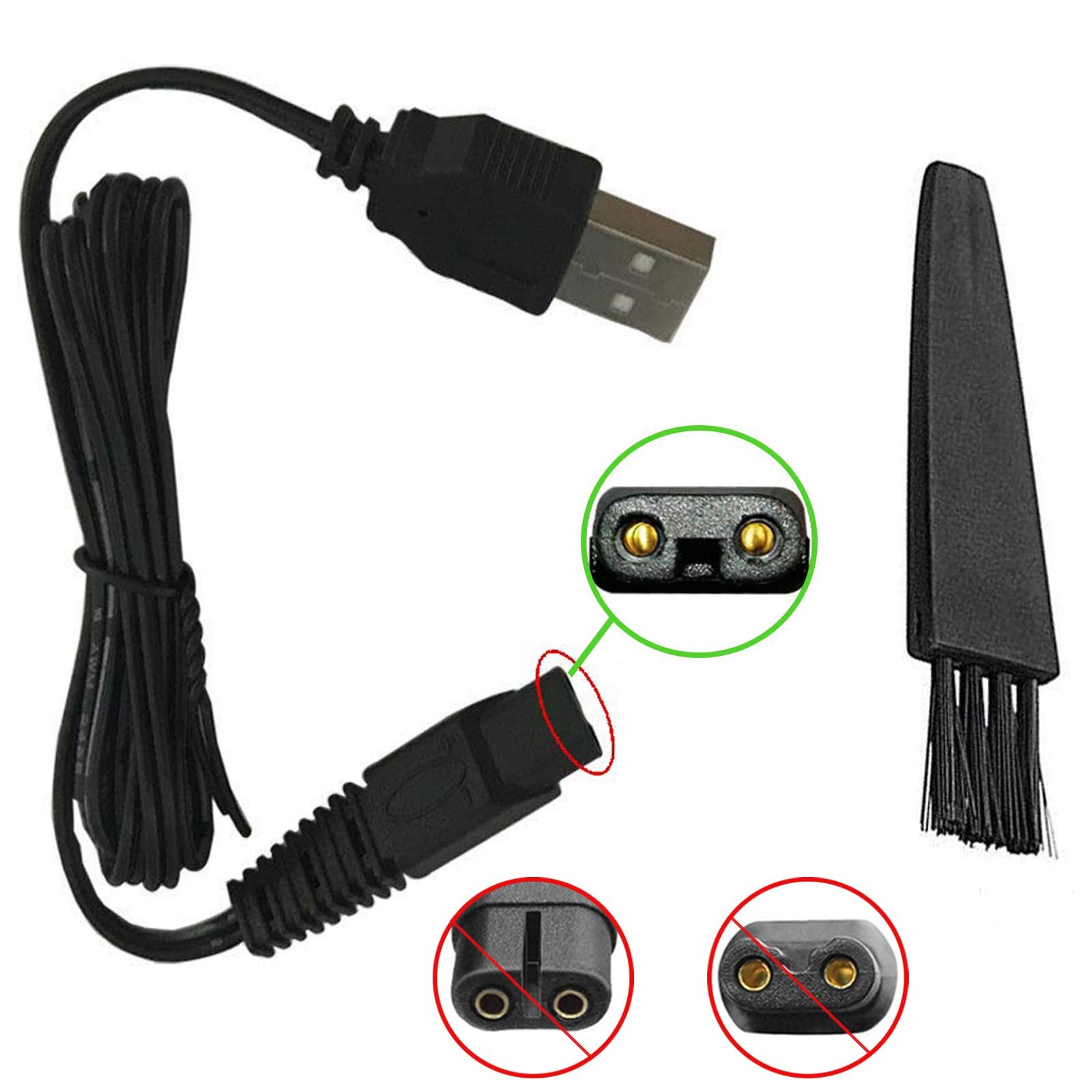 Shaver Charger for Solo Men’s Rechargeable Full Body Hair Trimmer Replacement El
