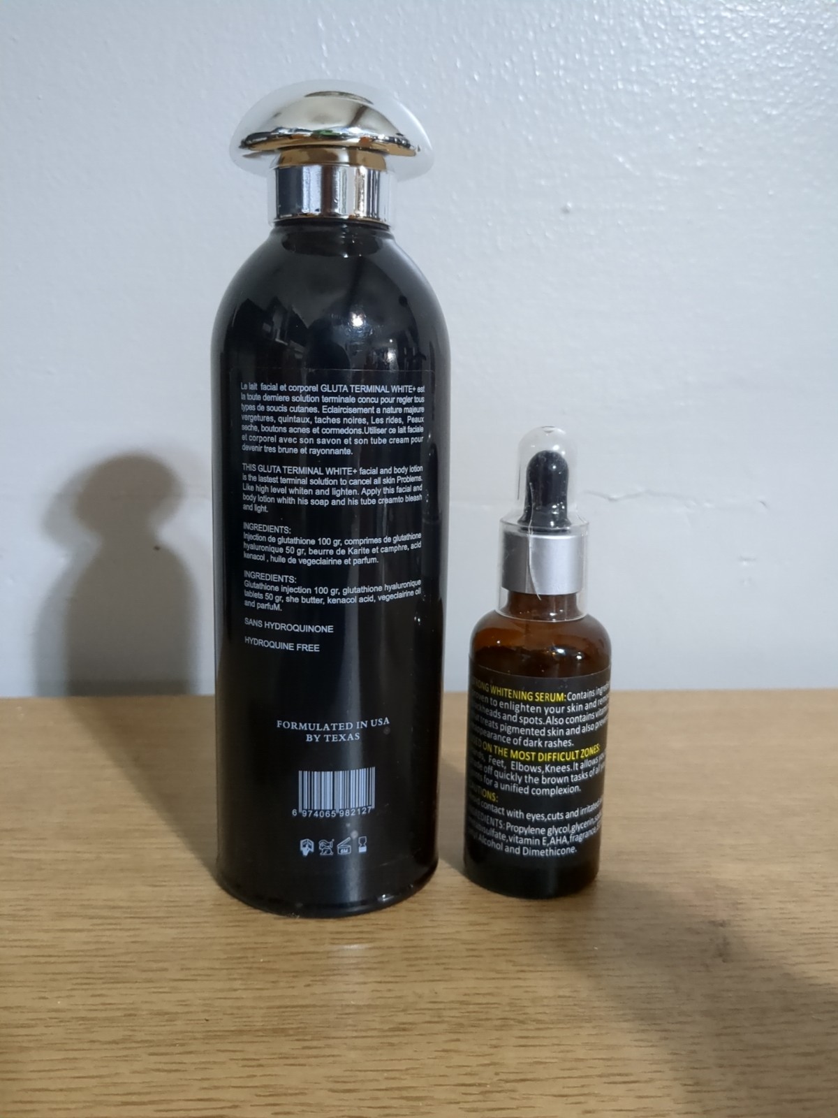GLUTATHIONE gluta Terminal Strong Lotion 400ml And Serum