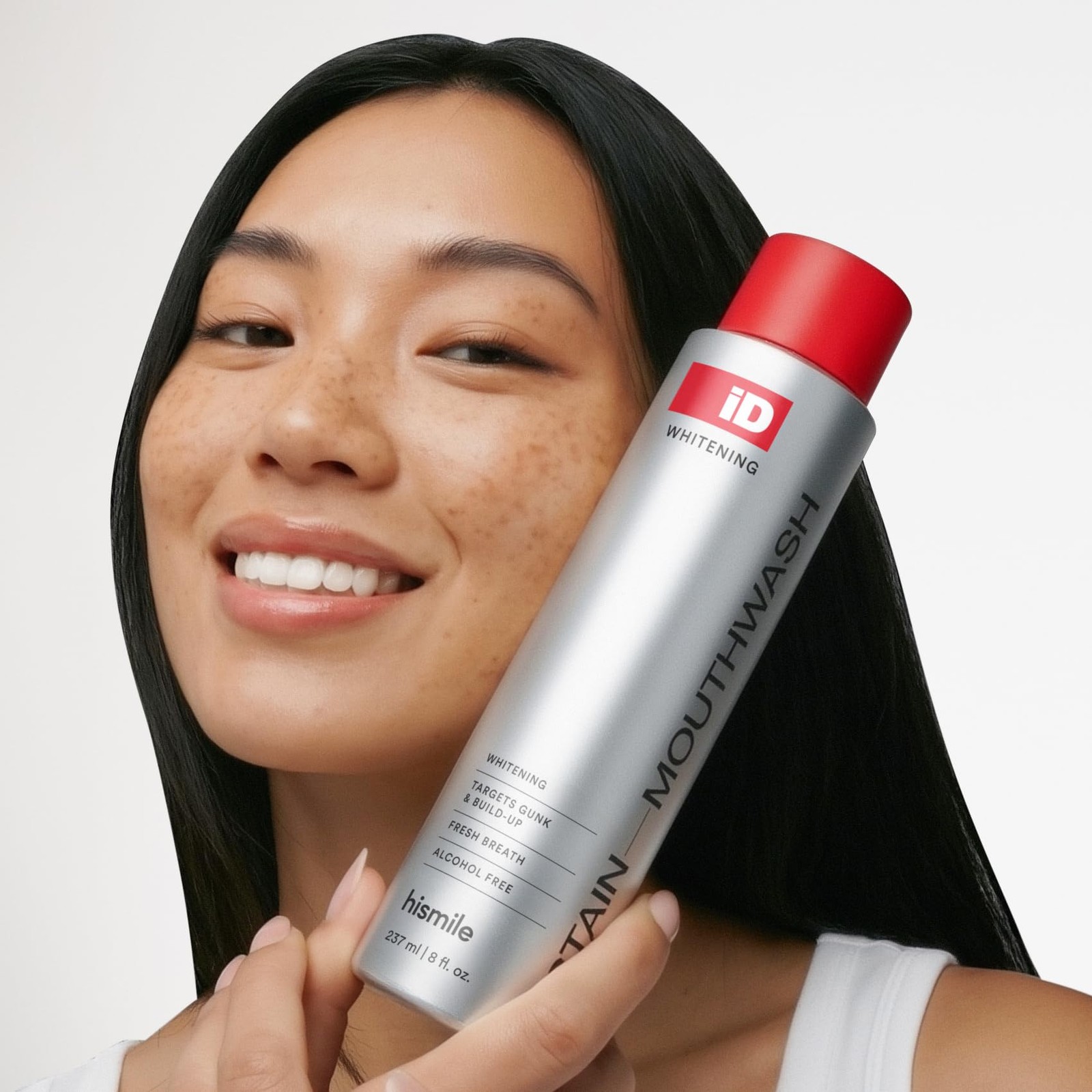 iD Stain Whitening Mouthwash Gunk Removing Mouthwash for Fresh Breath Hydrogen*/