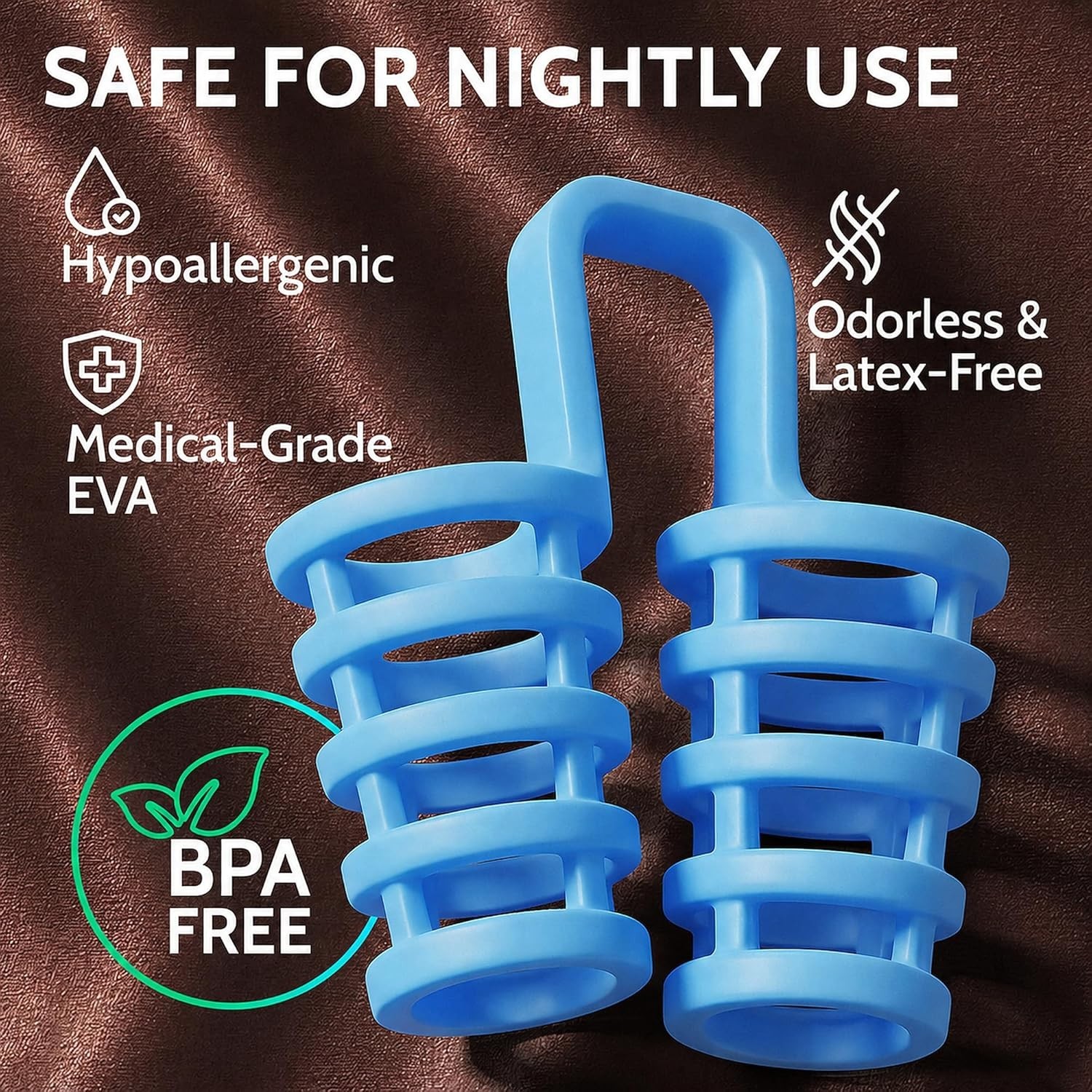 Nasal Dilators for Better Breathing & Sleep – Reusable Nose Openers, Anti-Snorin