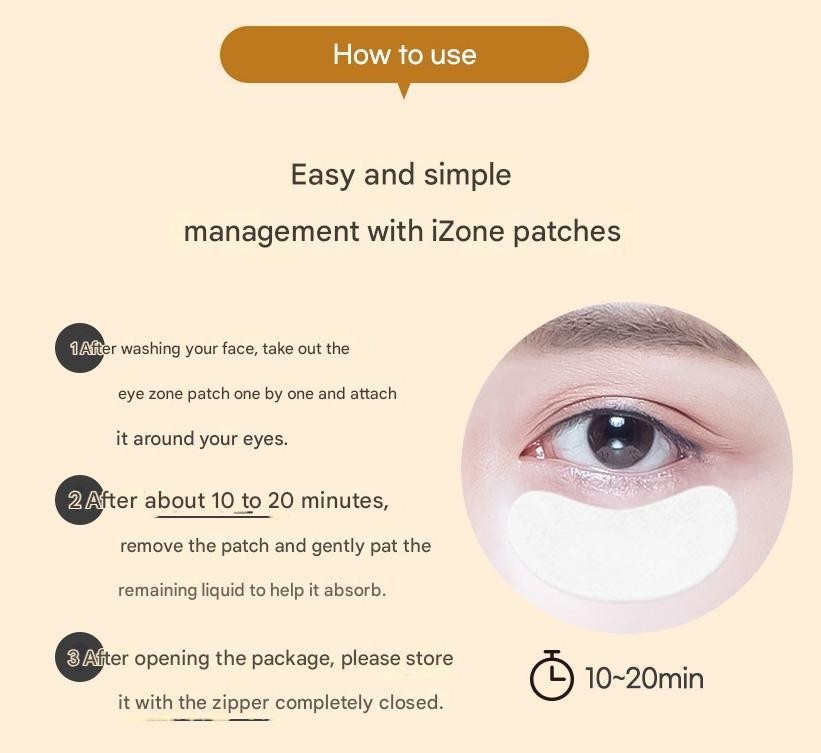 PRRETI Real Vita Eye Zone Patch 30 sheets x 10packs Eye Patches Multi Care Masks