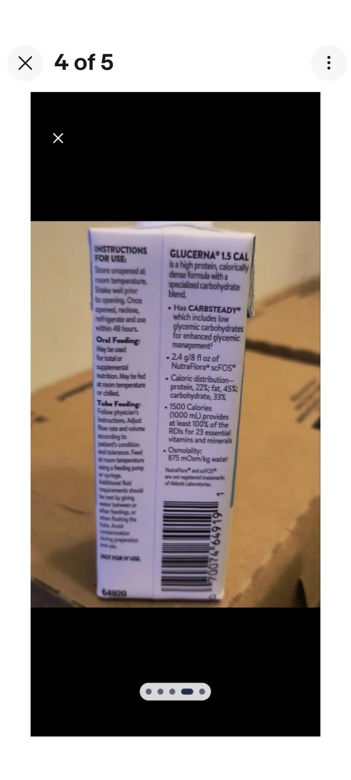 Glucerna CarbSteady Shake Glycemic Mgmt. Vanilla 8 fl oz…2 Full 24 Pack Cases