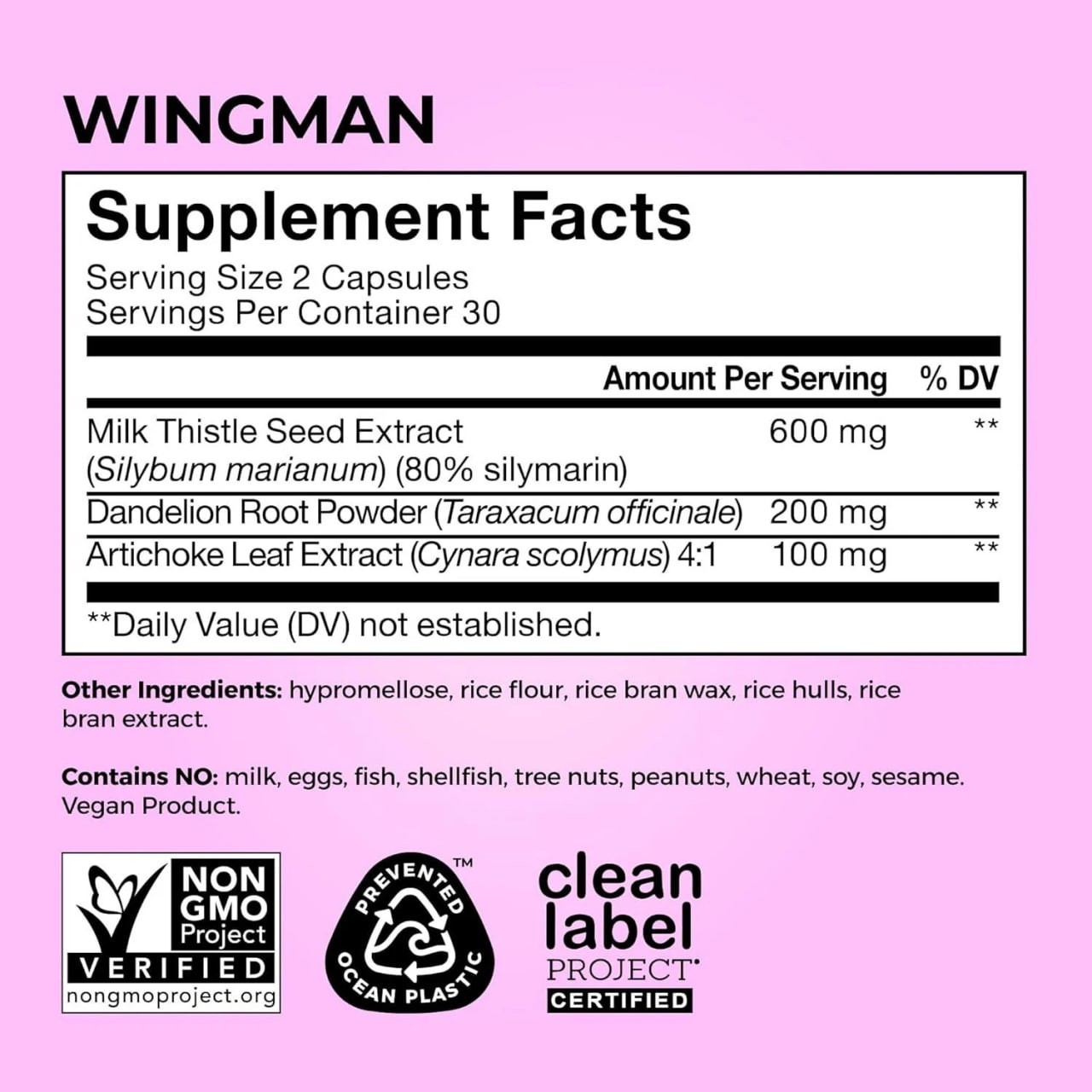 HUM Wing Man Helps Flush Liver of Toxins (60-Count) Free Shipping US