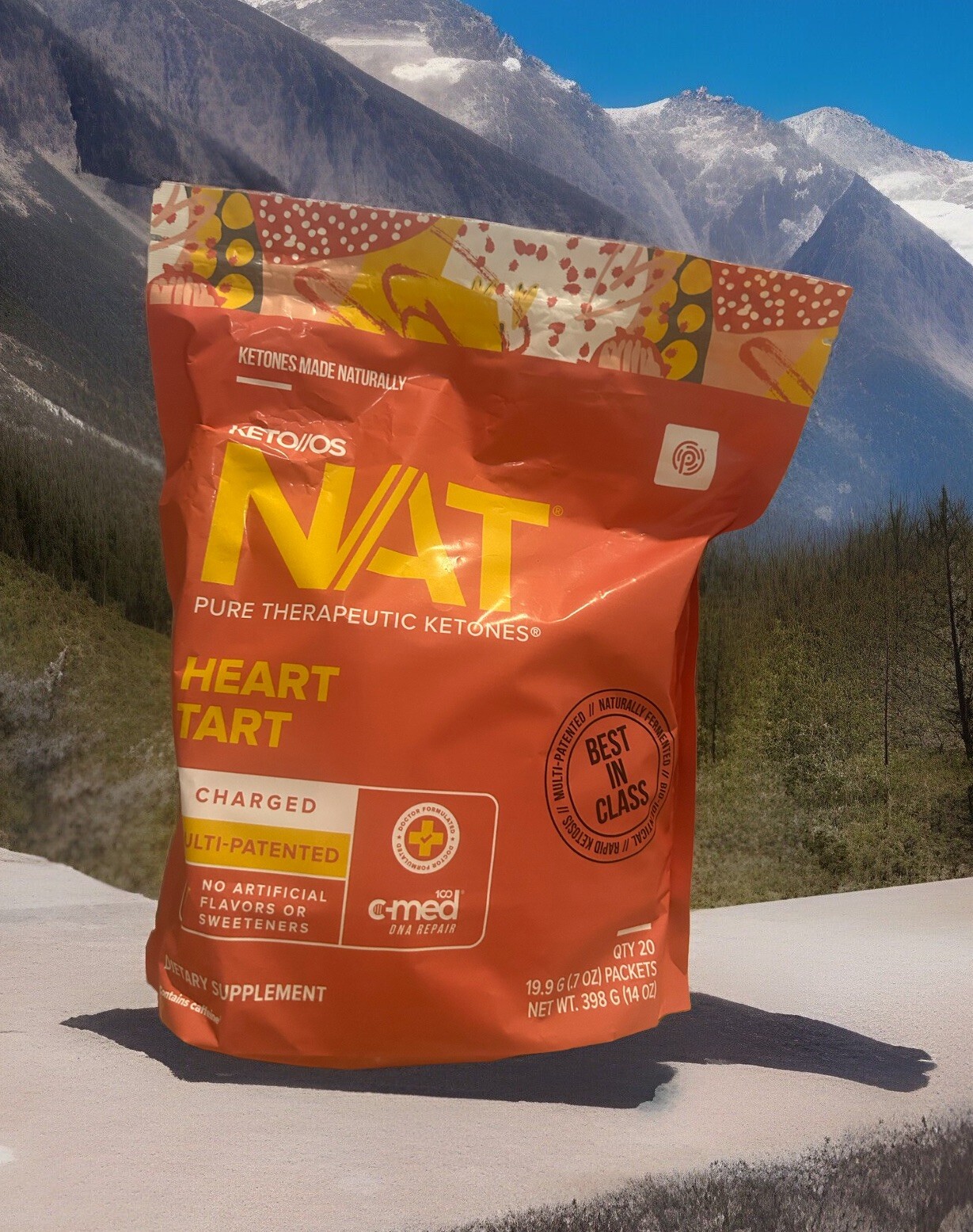 Pruvit NAT KETO OS Heart Tart 20 Packets New Box Sealed