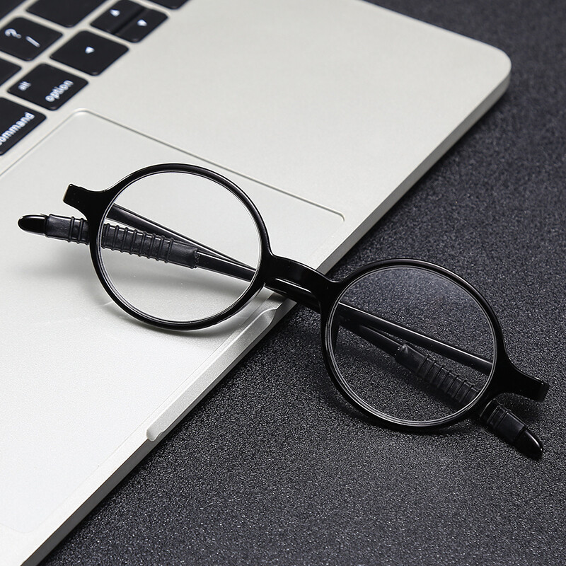 1PK Mens Unisex Round Frame Reading Glasses Clear Lens Readers for Small Faces