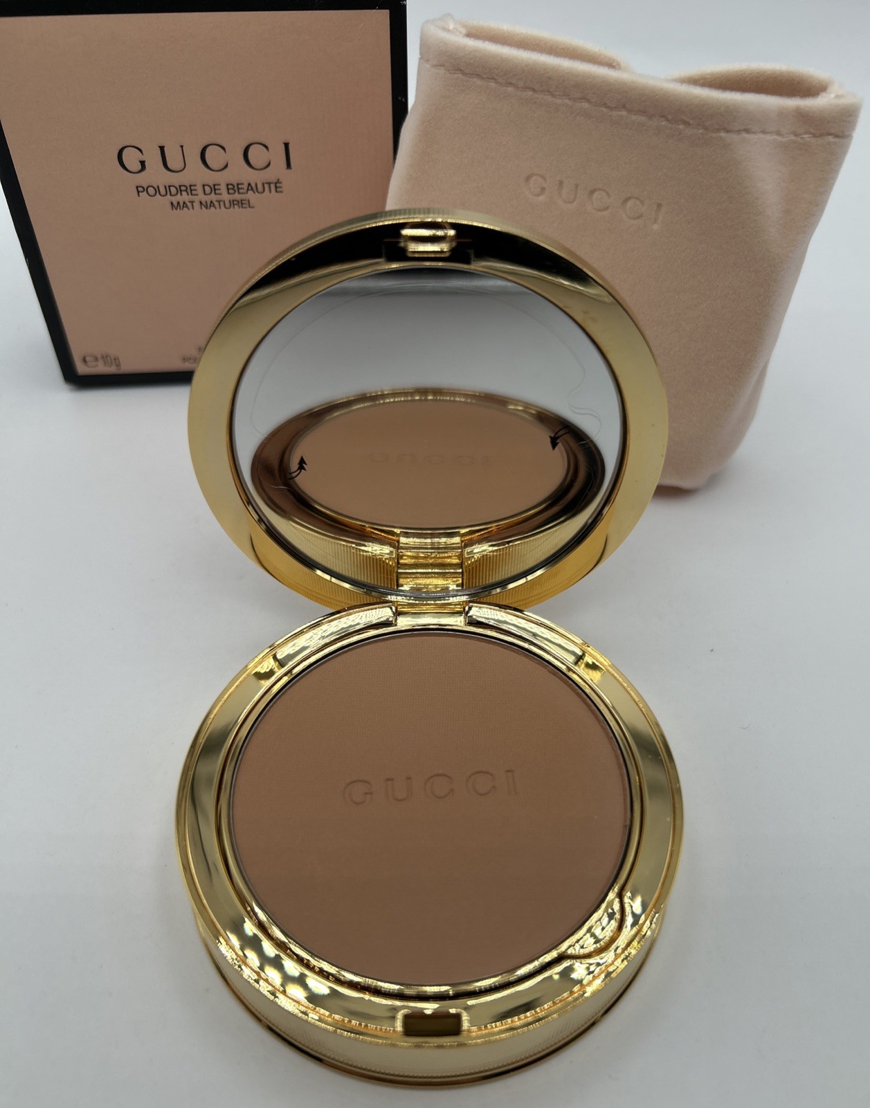 Gucci Poudre De Beaute Mat Naturel # 10 Beauty Face Powder 0.35 oz 10g NEW w/Box