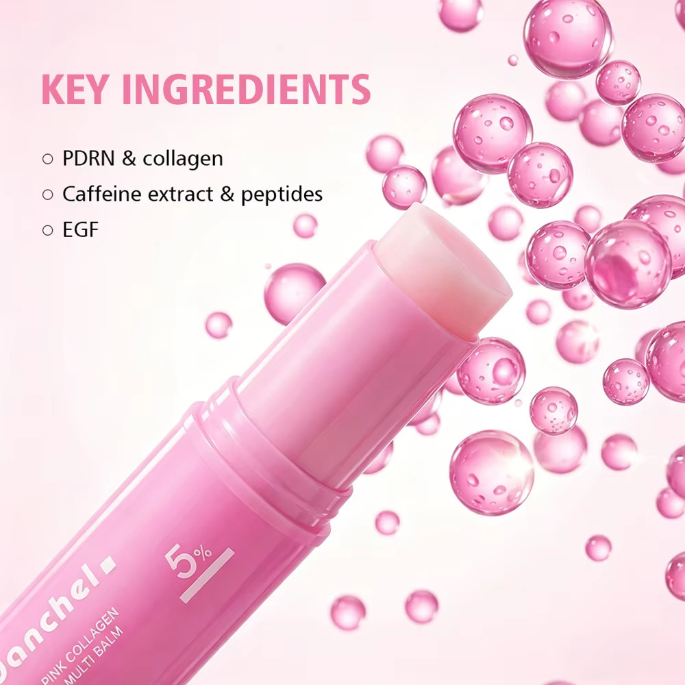 PDRN Pink Collagen Volume Multi Balm 10g Hydrating Firming Wrinkle Care Stick