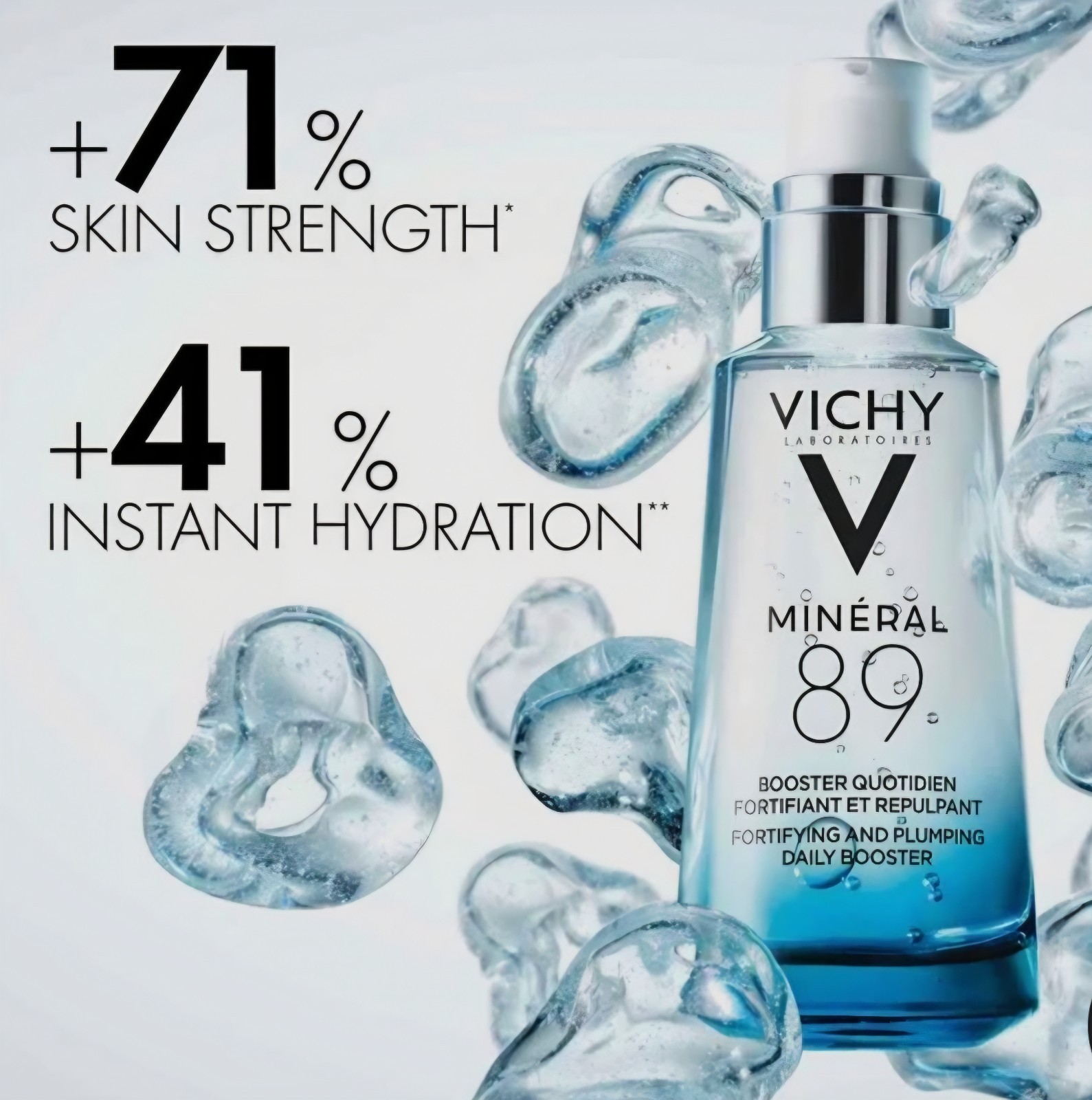 VICHY MINERAL 89 HYDRATING AND PLUMPING DAILY BOOSTER 1.69 OZ BOXED EXP: 10/2028