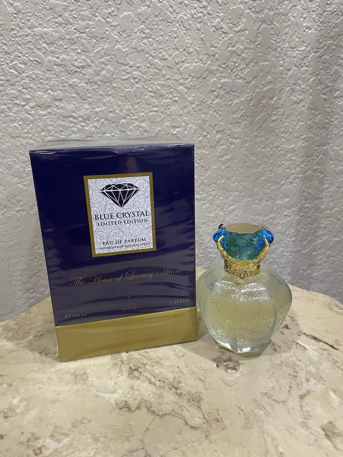 Unique Rare Attar Blue Diamond Perfume And Tester