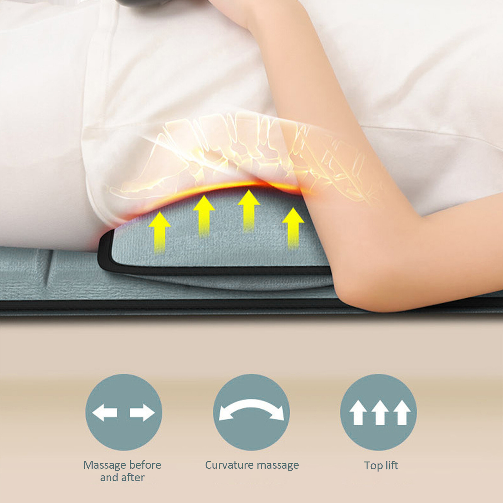 Massage Pad Full Body Bed Massager for Whole Body Relaxation Bed Massager US