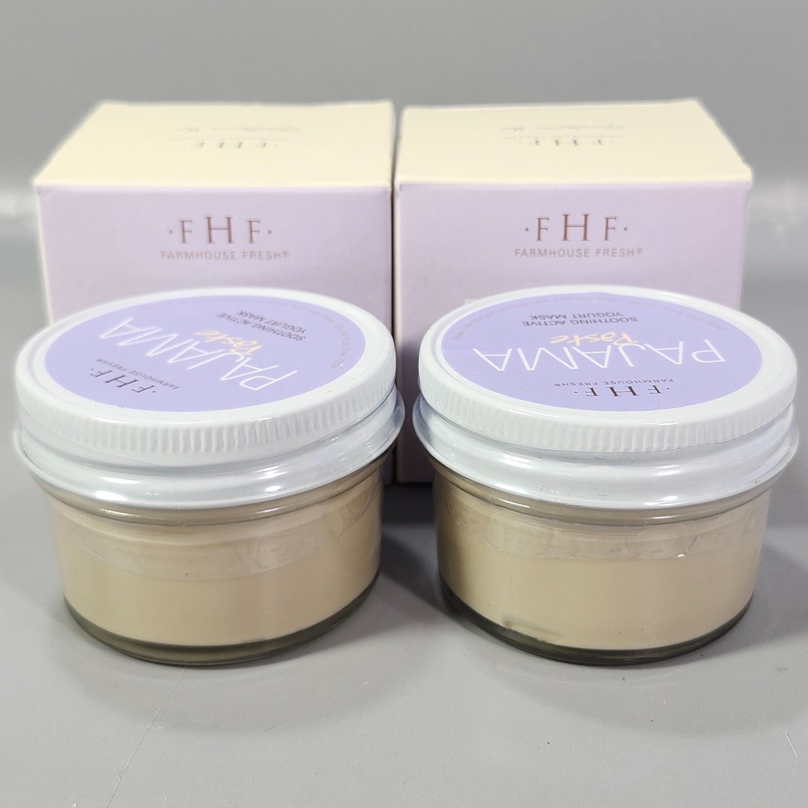 FHF Yogurt Mask Farmhouse Fresh Honey Oat Pajama Paste Active 3.2 fl oz Lot of 2