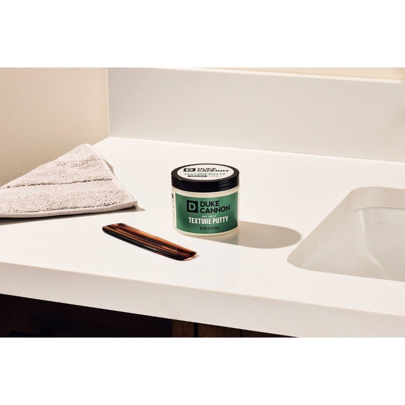 Duke Cannon Supply Co. Dry Hold Texture Putty Hair Pomade for Men – 4.6oz