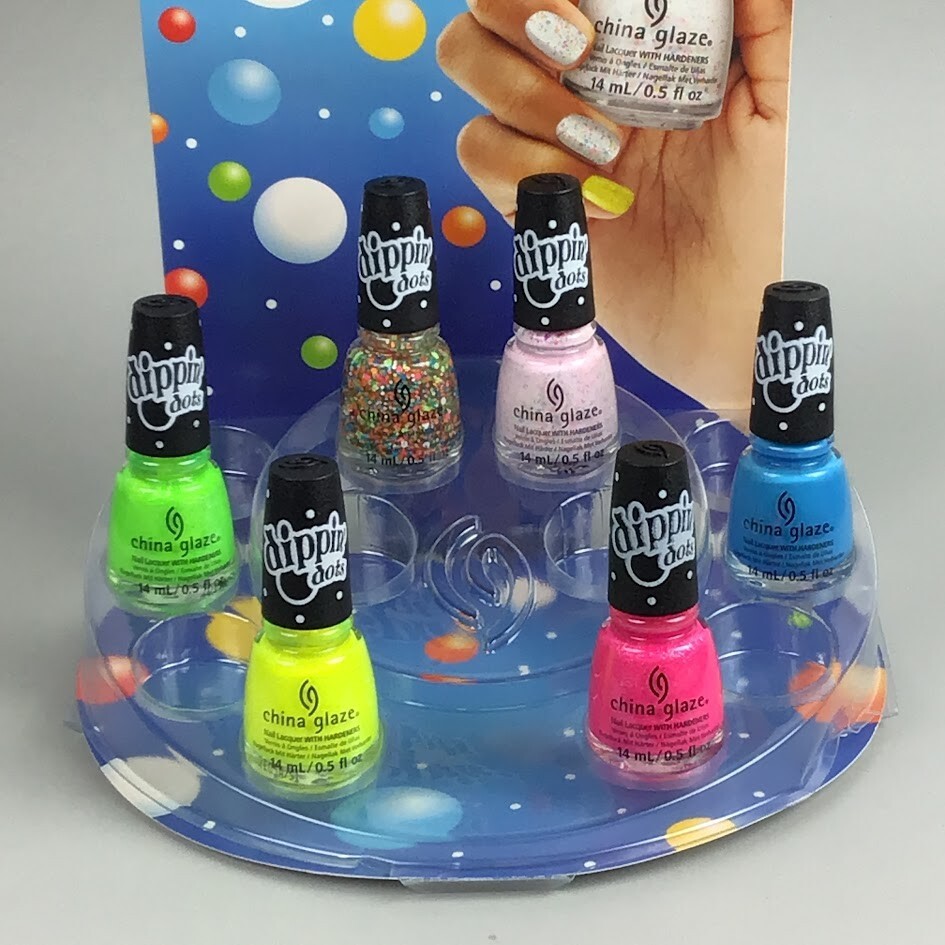 China Glaze Dippin’ Dots Nail Laquer – 0.5oz Each – Set of 6 Colors! – NEW