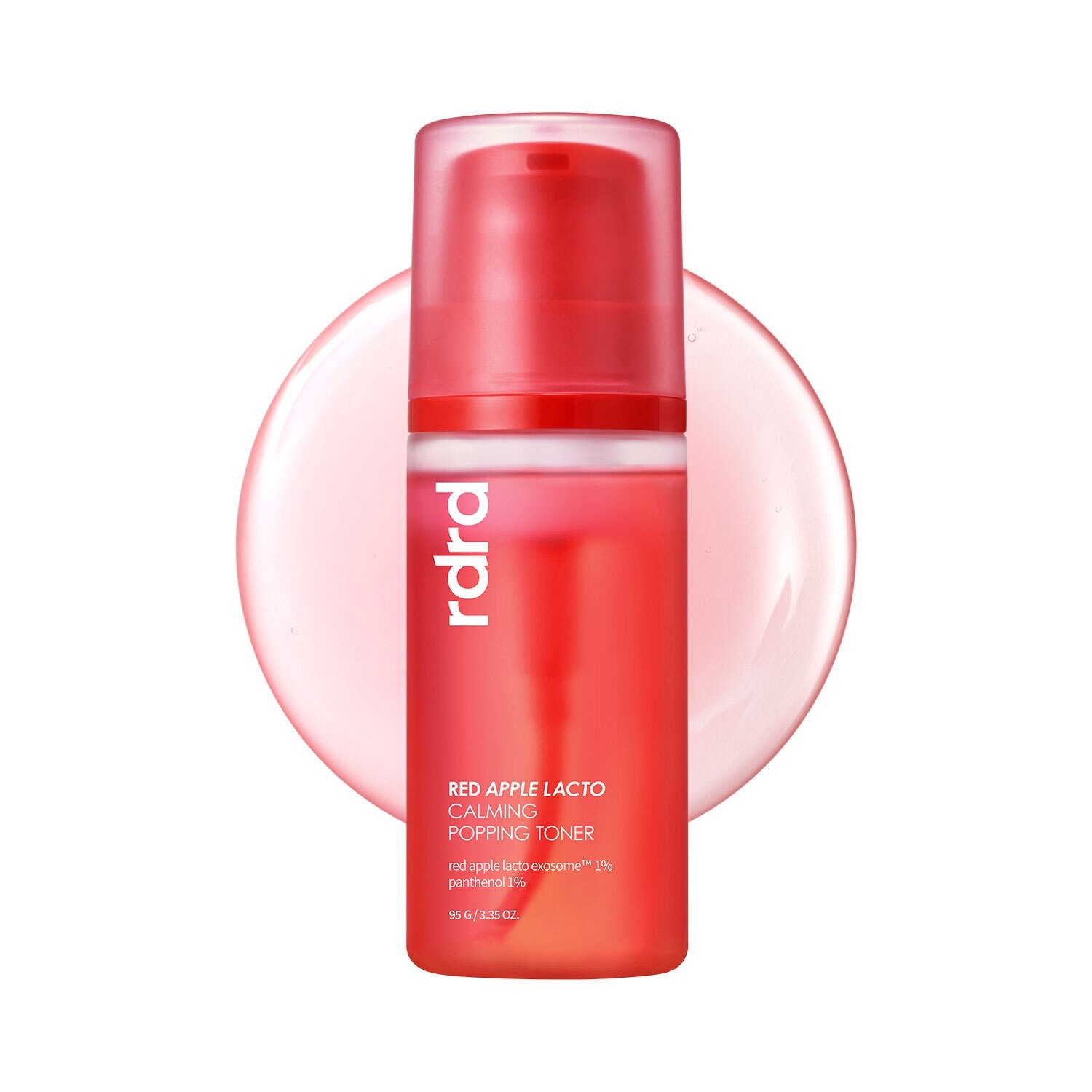 rdrd Vegan Red Apple Lacto Calming Popping Toner 95g Bubble Cooling K-Beauty