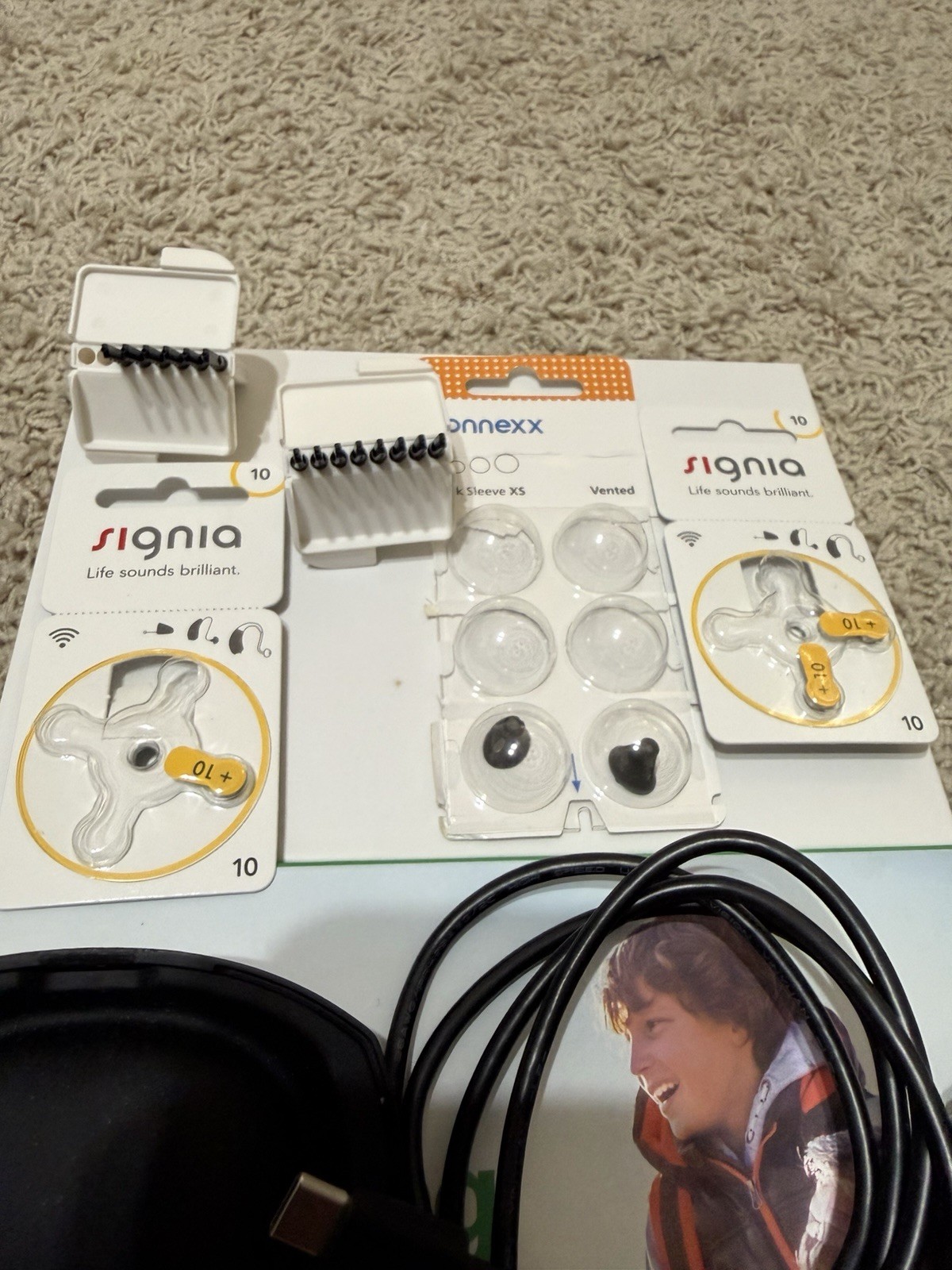TRUHEARING HEARING AIDS TH PREMIUM 7 IF LI BLUETOOTH BATTERY SLEEVES LOT BUNDLES