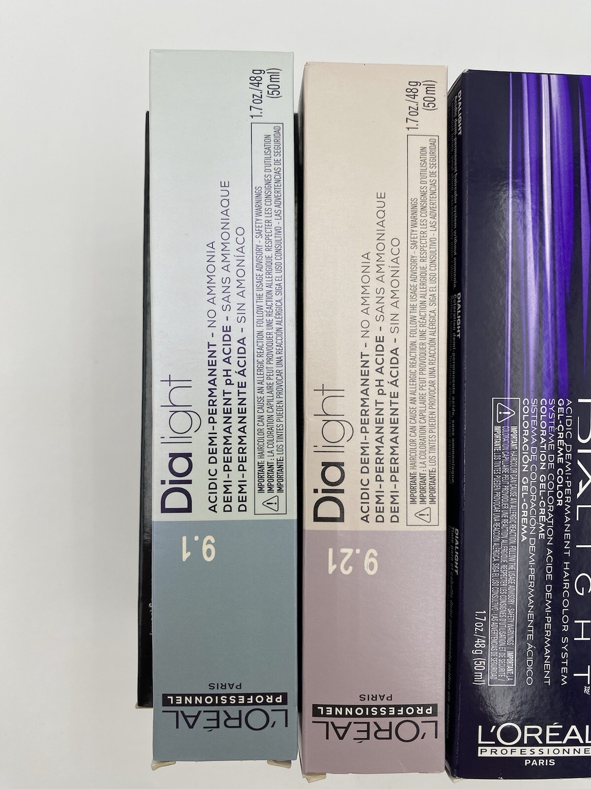 Loreal DIALIGHT Professional Acidic Demi-Permanent Gel Creme Hair Color 1.7 oz: