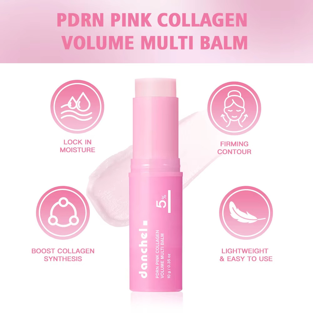PDRN Pink Collagen Volume Multi Balm 10g Hydrating Firming Wrinkle Care Stick