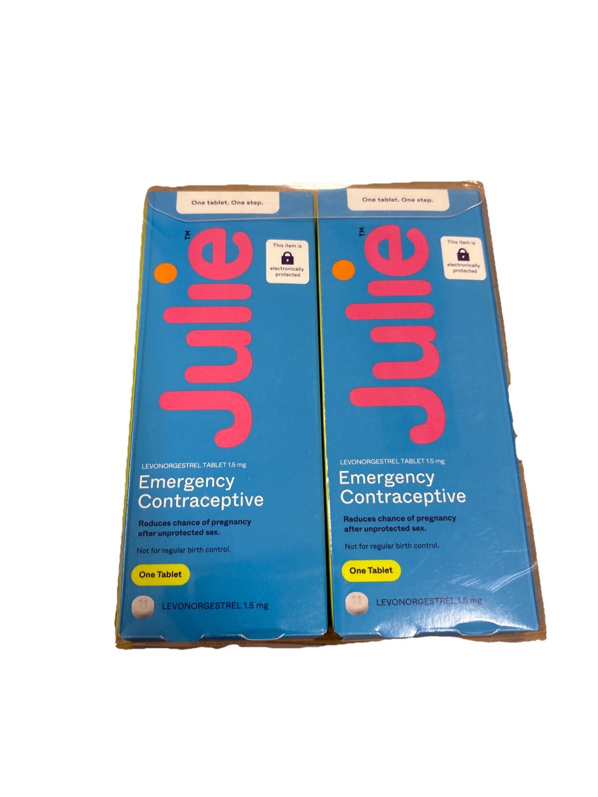JULIE EMERGENCY CONTRACEPTIVE- TWIN PACK- ONE TABLET ONE STEP- EXP 10/2025