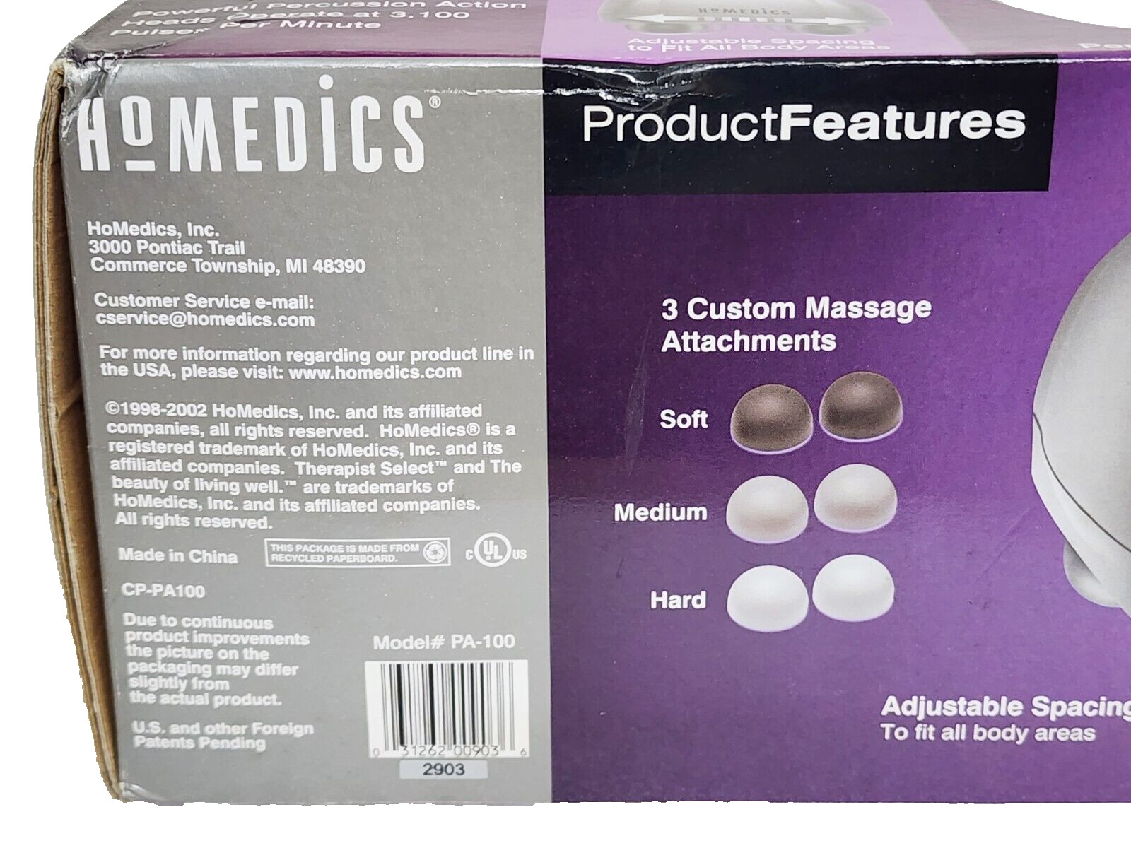 HoMedics PA-100 Therapist Select Professional Percussion Massager