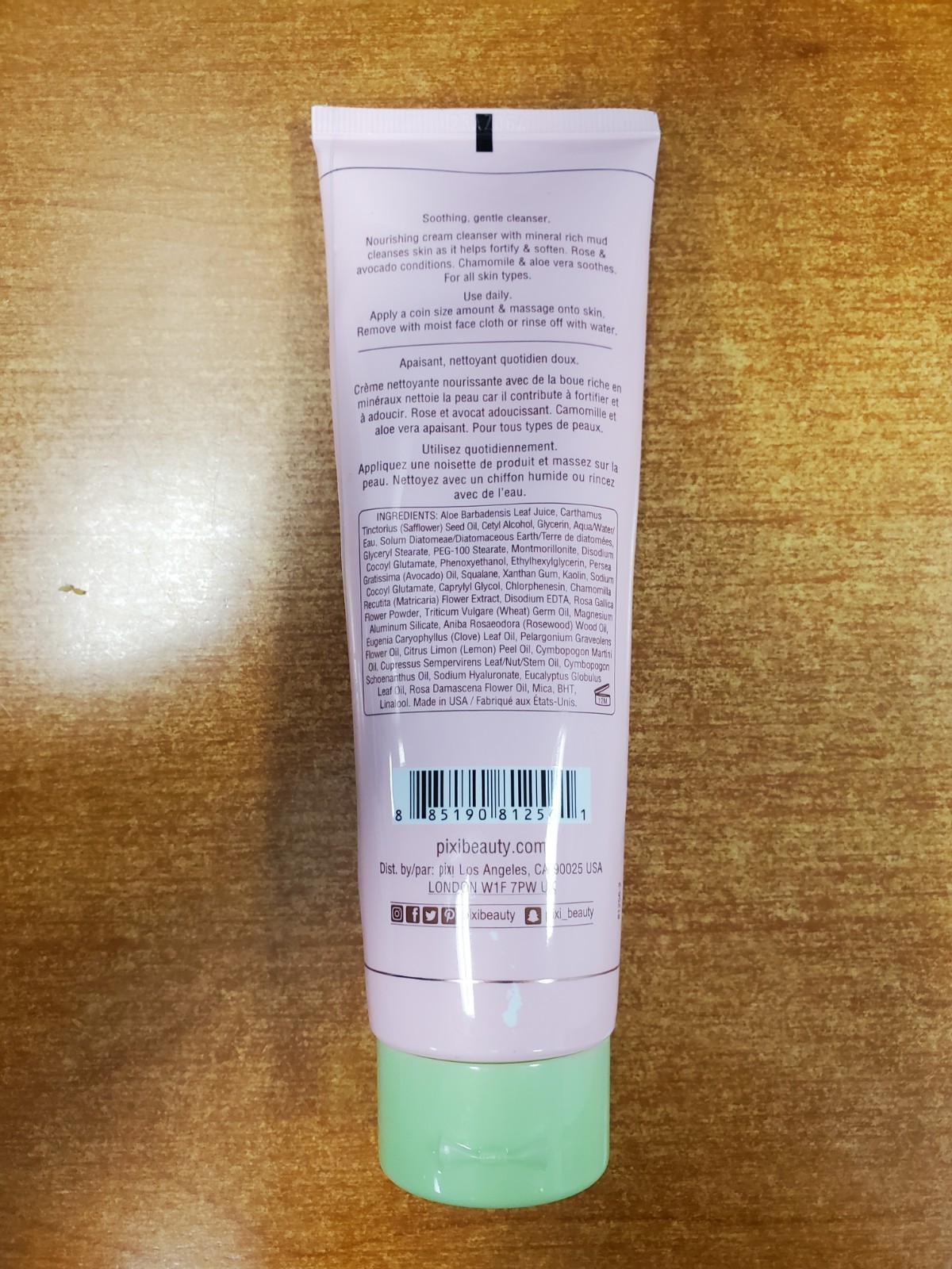 Pixi Skintreats Rose Cream Cleanser 4.6 oz. (2561) E13B