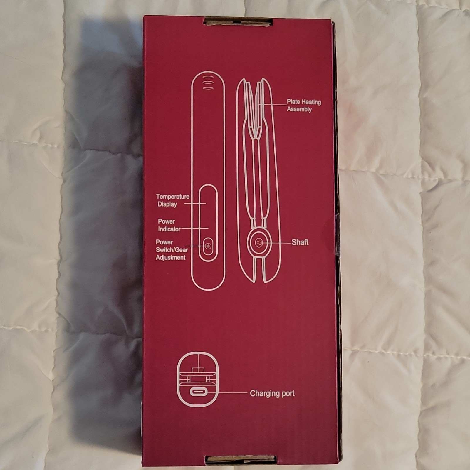 Curlix 2-in-1 Cordless Straightener Curler 420°F Digital Display Pink X004OUMIO9