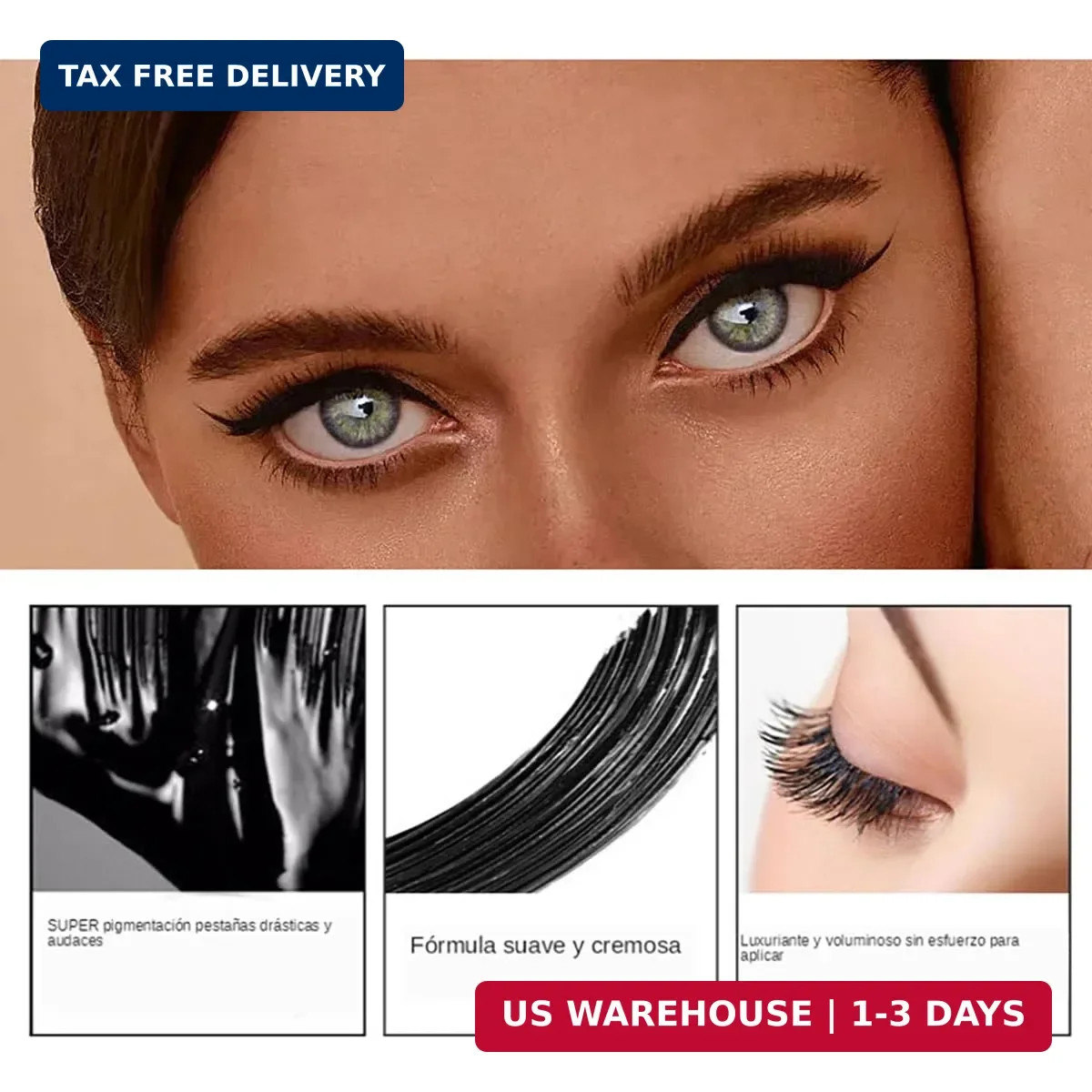 4D Silk Fiber Lash Mascara Extension Voluminous Mascara Waterproof & Smudge-Proo