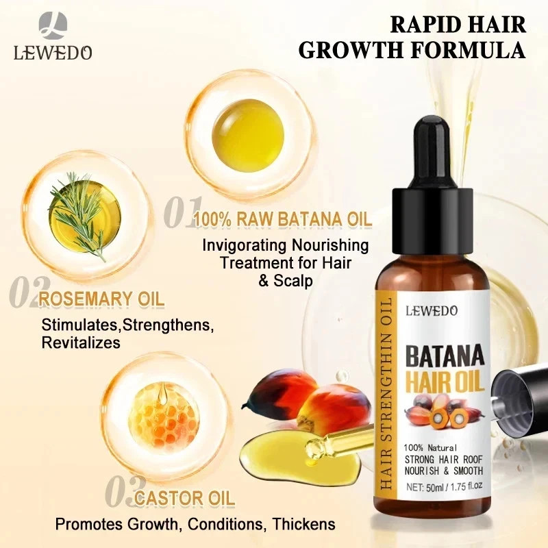 Natural Batana Oil Serum For Hair Growth Healthier Thicker Fuller Anti Hair Loss