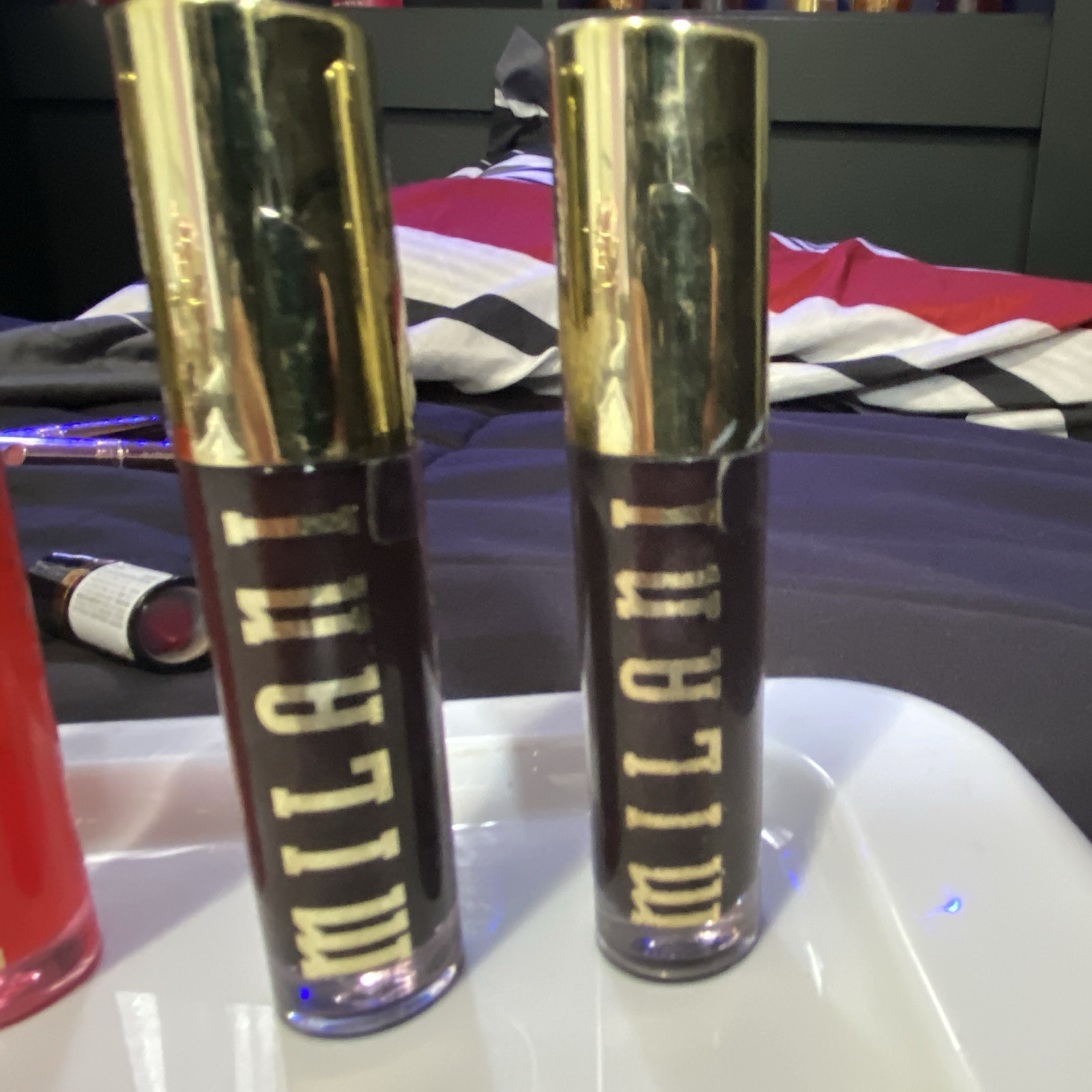 Milani Shine Effect Liquid Lip Gloss Set, Brown Orange Red Shades
