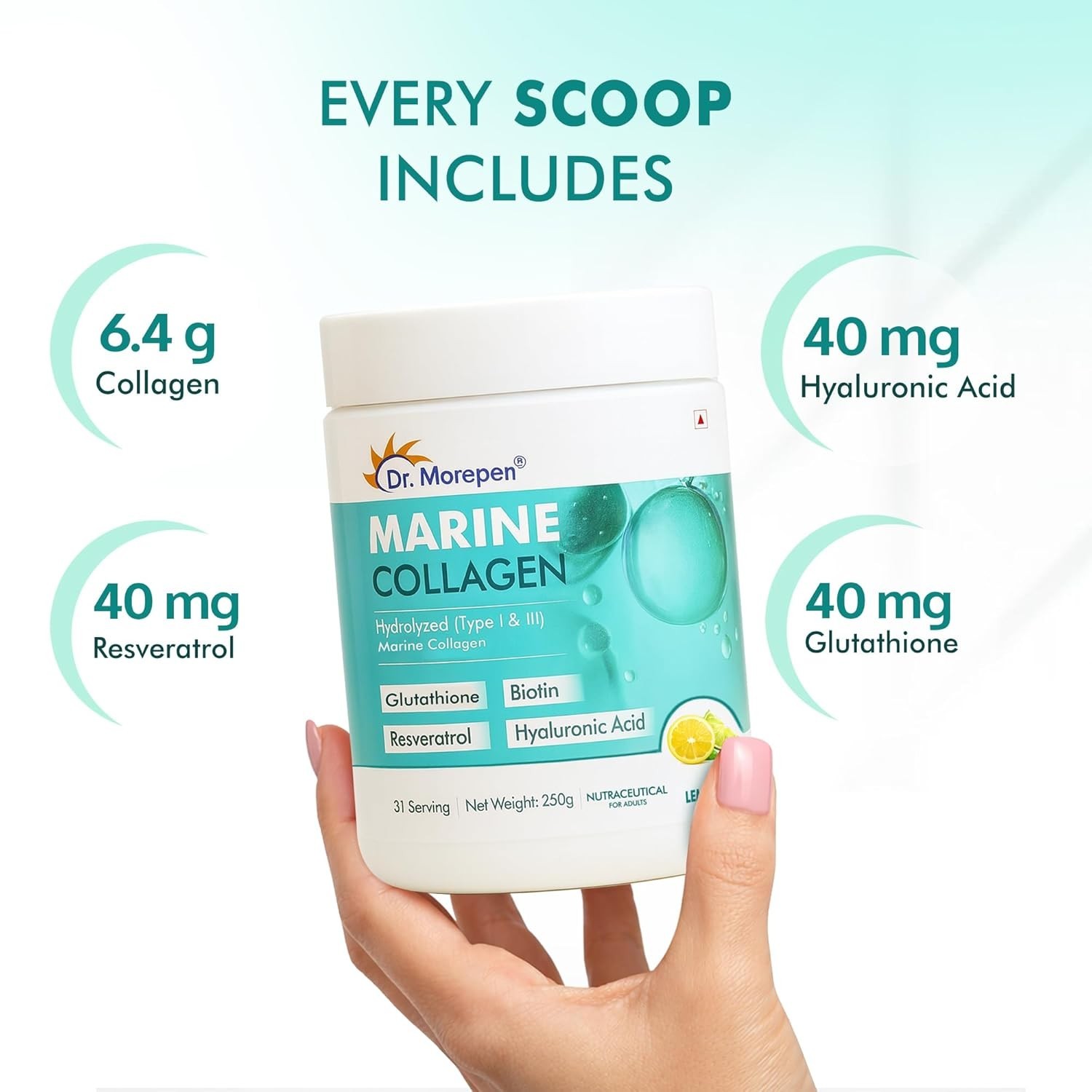 3 Pack Dr. M.orepen Marine Collagen Powder 250g