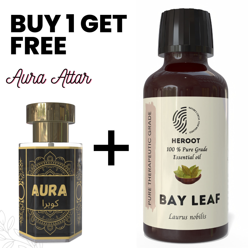 Bay Leaf Essential Oil 10ml Aromatherapy Diffuser Home Fragrance + Free Attar