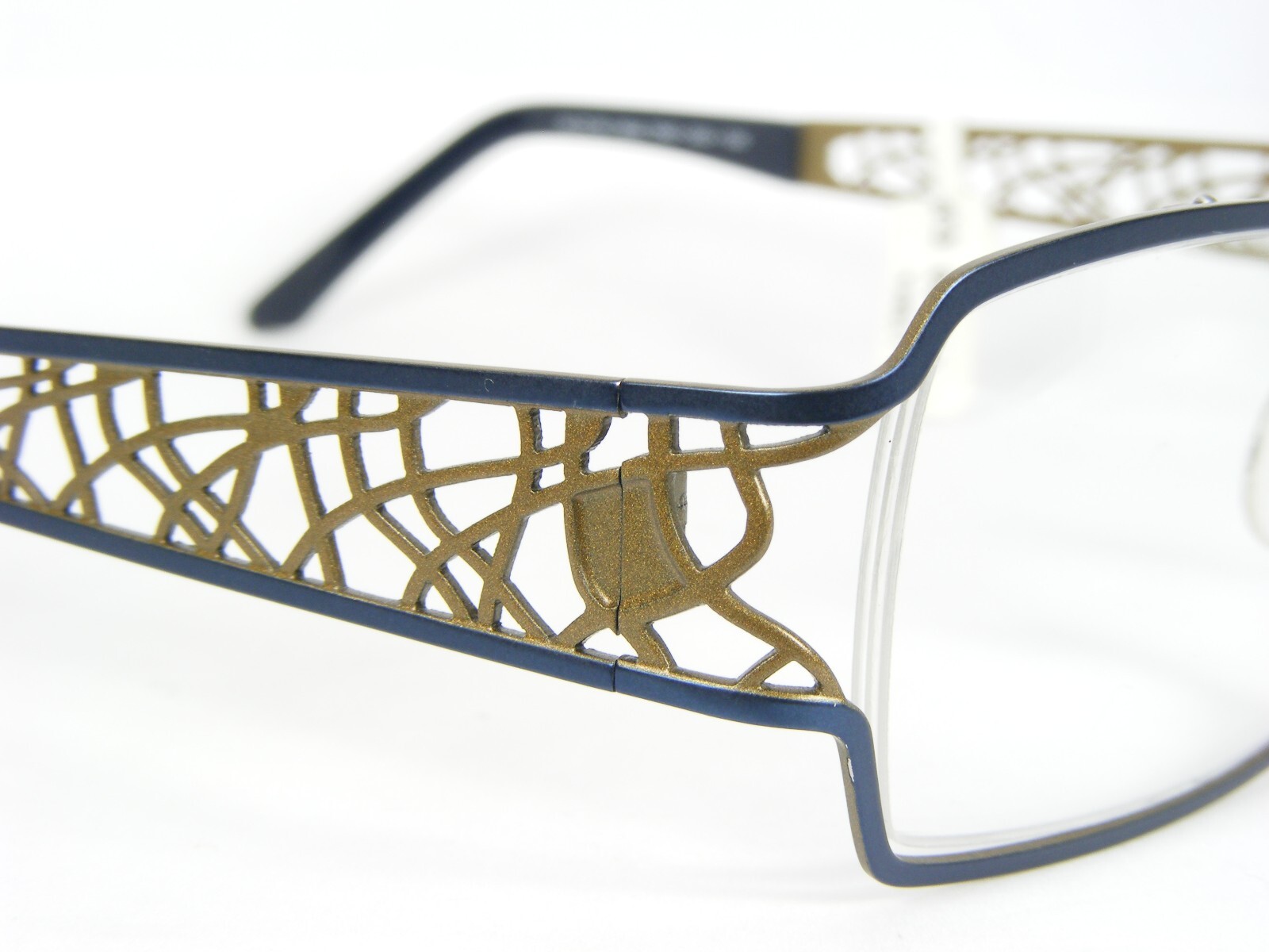Vintage OWP design 1340 300 BLUE UNIQUE EYEGLASSES GLASSES FRAME 51-18-135mm
