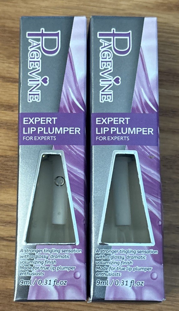 Page Vine Expert Clear Gloss Lip Plumper Exfoliating Lip Oil Exp 11/2030